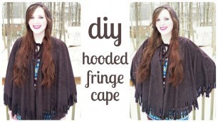 'How to Make a Winter Cape with Hood and Fringe | Outerwear Sewing Tutorial for Fashion or Cosplay'