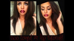 'Two Toned Red Lip Tutorial'
