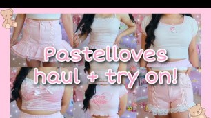 'Pastelloves haul + try on! | pastel pink, soft girl, kawaii fashion aesthetic ♡'