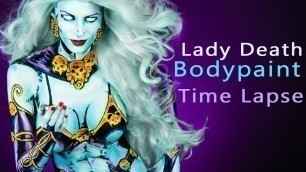 'Lady Death Body Paint Timelapse'