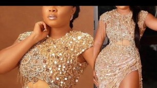 'Gold Asoebi Styles African Dresses 2021 Gold Lace Styles Stunning And Unique African Fashion'