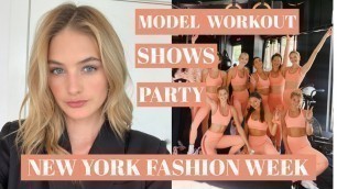 'Day In My Life As A Model | Fashion Week Parties, Model Workouts, & Walking Runways | Sanne Vloet'