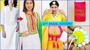 '4 Amazing DIY BRIDAL ACCESSORIES | #Fashion #Wedding #Bride #DIYQueen'
