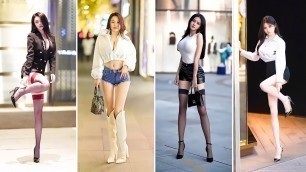 'Mejores Street Fashion TikTok Douyin China | The Hottest Girl Street Style Tik Tok 2022 echo02100 s8'