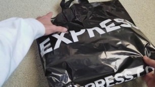 'Unboxing New EXPRESS Mens Camo Zip Up Jacket Pickup! 12 30 2017'