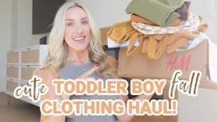 'CUTE BOYS CLOTHES! Fall Kids Clothing Haul | Olivia Zapo'