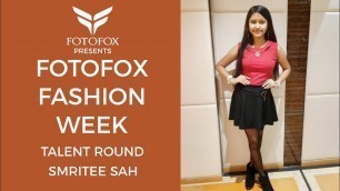'Smritee Sah | Talent Round | Fotofox Fashion Week | Miss Teen India 2020 | Jharkand'