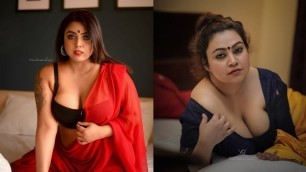 'Beautiful indian sexy model saree front & back posing idea | saree shoot 11'